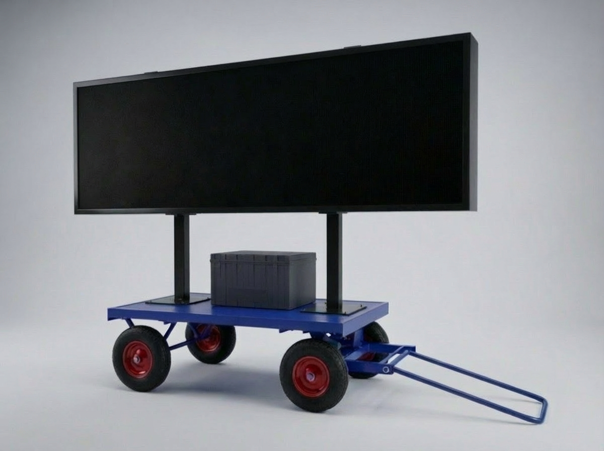Mobile LED Digital Signage Trailer - One-Sided Display – Digital On Wheels